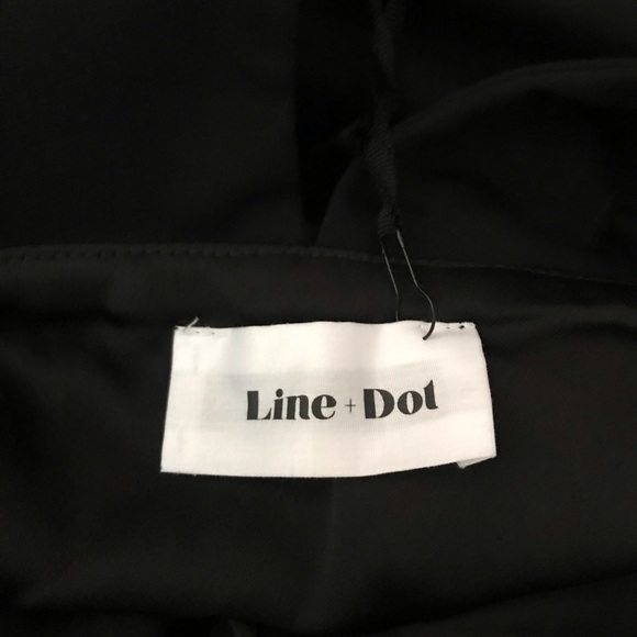 Line & Dot Black Dress with side Pockets - Picture 5 of 5